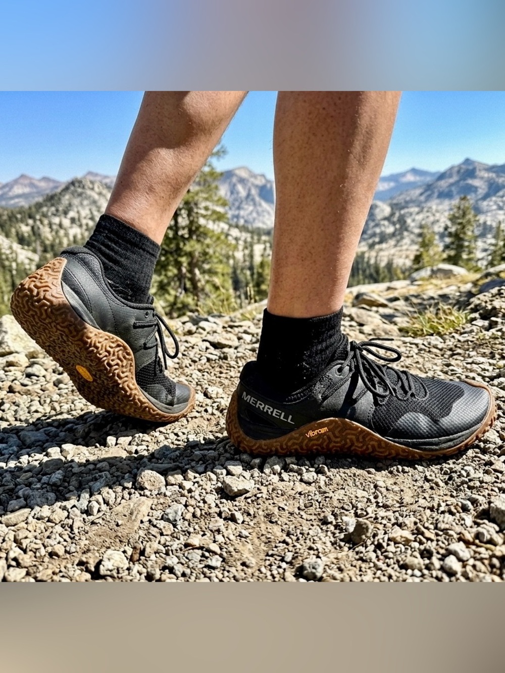Merrell Trail Glove 7 Barefoot Shoes Black Gum Women's Size 8